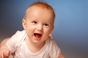 Image showing A happy laughing little boy