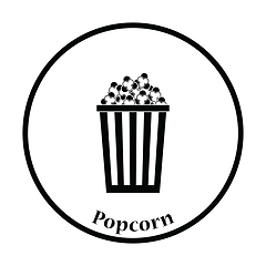 Image showing Cinema popcorn icon