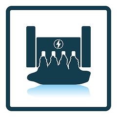 Image showing Hydro power station icon