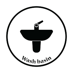 Image showing Wash basin icon