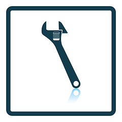 Image showing Icon of adjustable wrench