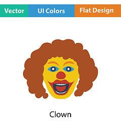 Image showing Party clown face icon