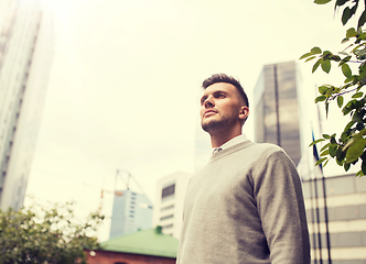 Image showing young man on city street