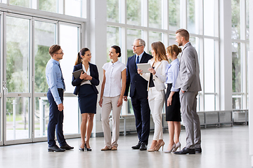 Image showing business people with tablet pc computers at office