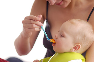 Image showing Girl with mammy