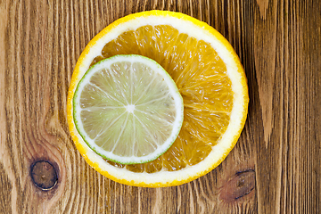 Image showing Orange and lime