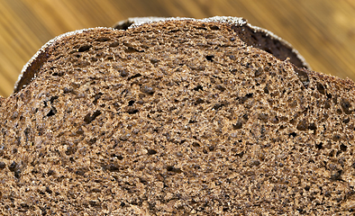 Image showing Rye bread slice