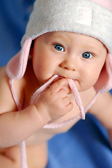 Image showing Baby in hat