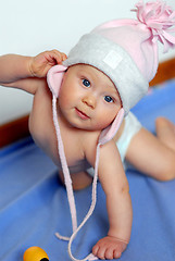 Image showing Baby in hat