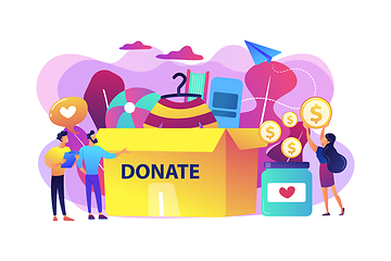 Image showing Donation concept vector illustration.