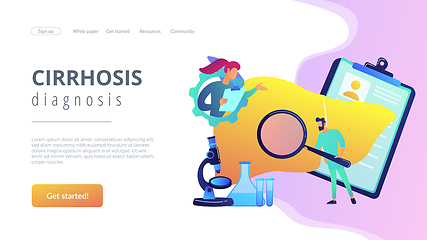 Image showing Cirrhosis concept landing page.