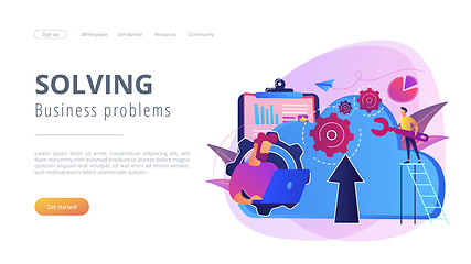 Image showing Cloud engineeringconcept landing page.