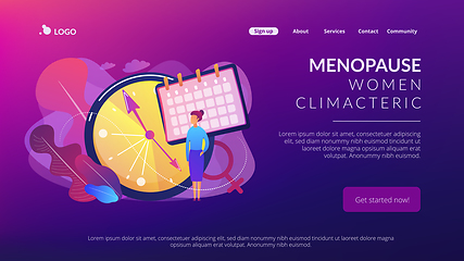 Image showing Menopause concept landing page.