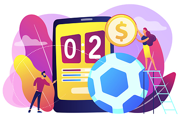Image showing Sports betting concept vector illustration.