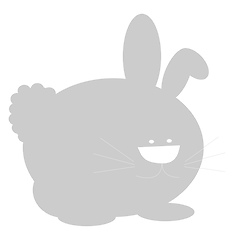 Image showing Bunny vector color illustration.