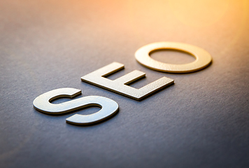 Image showing Word SEO written with white solid letters