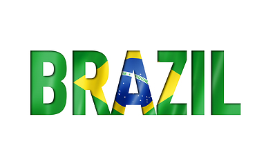 Image showing brazilian flag text font