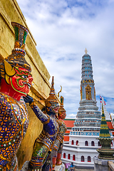 Image showing Yaksha statue, Grand Palace, Bangkok, Thailand