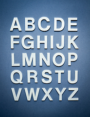 Image showing Alphabet made with solid letters