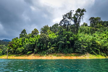 Image showing Cheow Lan Lake, Khao Sok National Park, Thailand