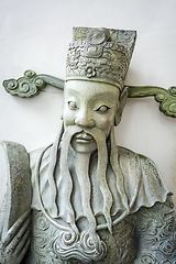 Image showing Chinese Guard statue in Wat Pho, Bangkok, Thailand