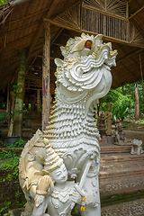 Image showing White statue in Wat Palad temple, Chiang Mai, Thailand