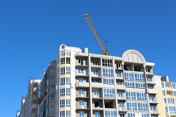 Image showing construction of multistory modern house