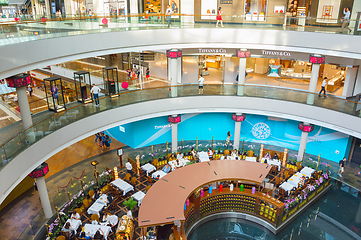 Image showing Interior of Singapore shopping mall