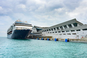 Image showing Luxury cruise ship terminal, Singapore
