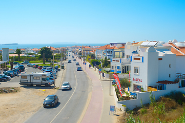 Image showing Aerial skyline Baleal road, Portugal