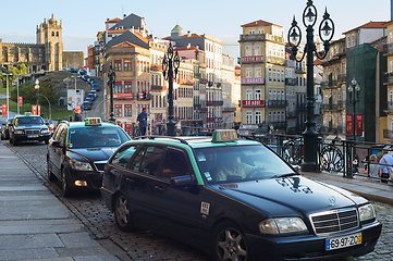 Image showing Taxi cab waiting passengers Porto