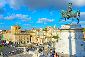 Image showing Tourist visit Rome landmark, Italy