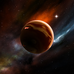 Image showing science fiction space art gas giant