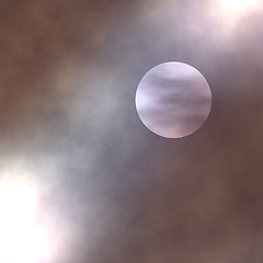 Image showing pale moon clouds background 