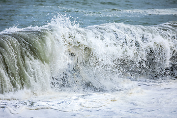 Image showing stormy ocean scenery background