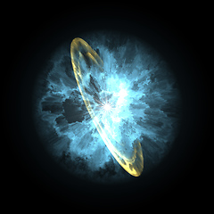 Image showing supernova explosion in space