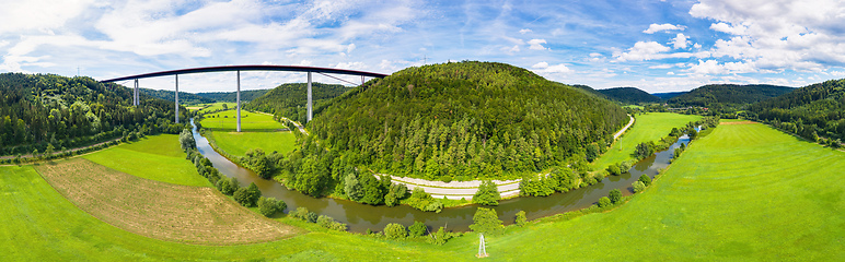 Image showing Neckar Viaduct at Weitingen