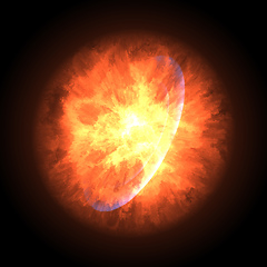Image showing supernova explosion in space