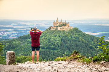 Image showing tourist photographs Castle Hohenzollern