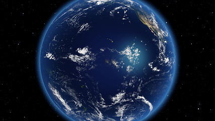 Image showing Planet Earth done with NASA textures