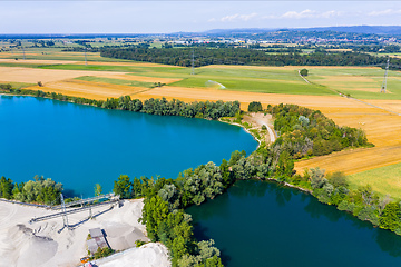 Image showing aerial view of Kaiserstuhl area south Germany