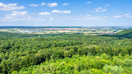 Image showing panoramic aerial view to Sindelfingen Germany