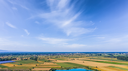 Image showing aerial view of Kaiserstuhl area south Germany