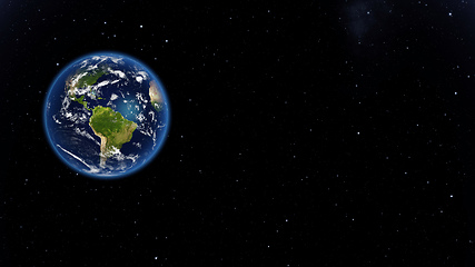 Image showing Planet Earth done with NASA textures