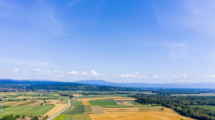 Image showing aerial view of Kaiserstuhl area south Germany