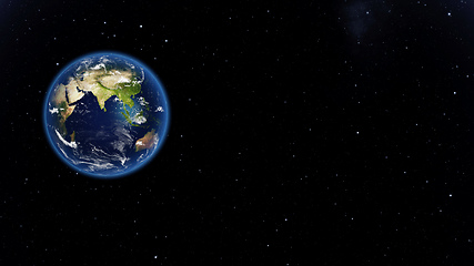 Image showing Planet Earth done with NASA textures