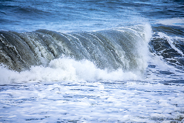 Image showing stormy ocean scenery background