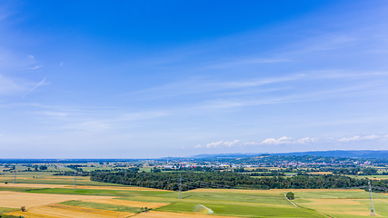 Image showing aerial view of Kaiserstuhl area south Germany