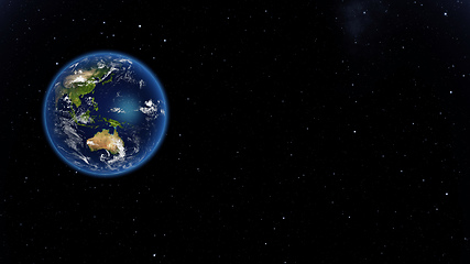 Image showing Planet Earth done with NASA textures