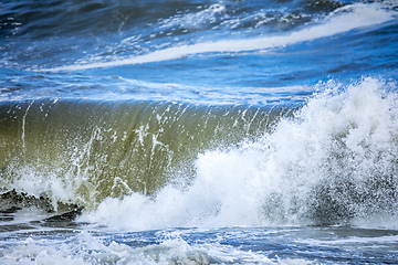 Image showing stormy ocean scenery background